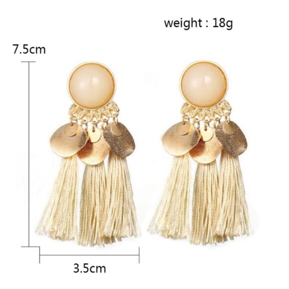 (G3) Tassel Earrings - Picture 3 of 8